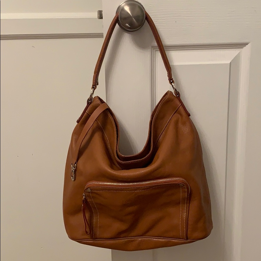 Longchamp Paris Ale Foulonne Leather Hobo